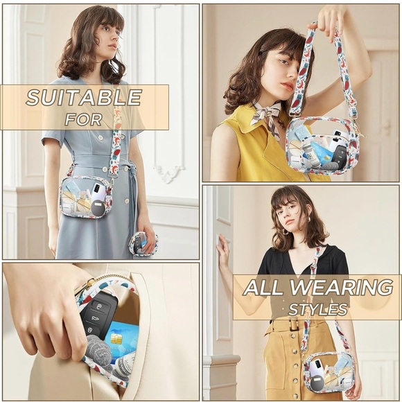 Clear Bag, Stadium Approved Adjustable Strap Clear Stadium Bag Concerts Sports - Picture 2 of 5